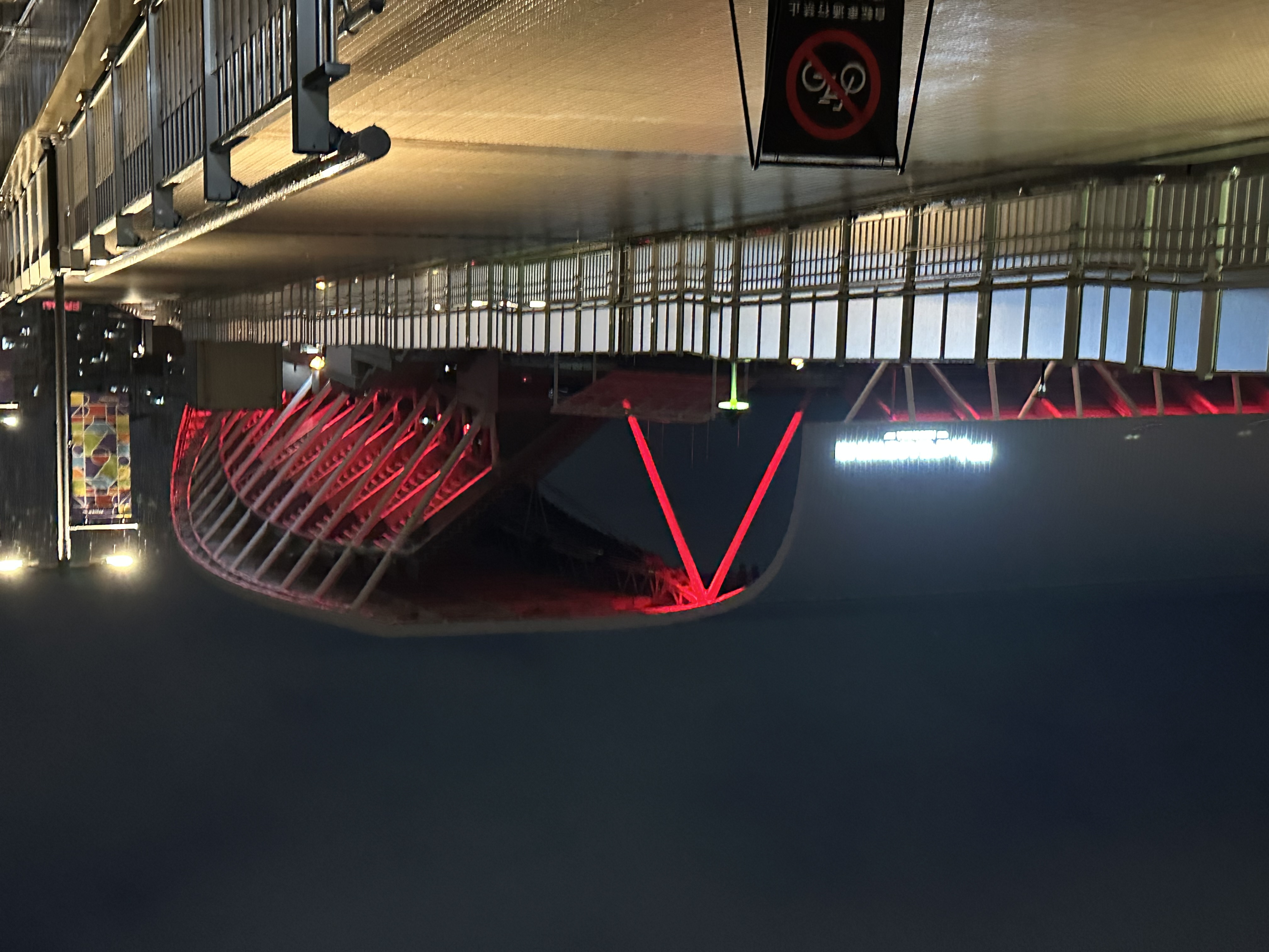 ライトアップされたスタジアムの様子 2